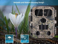 Nouvelle caméra de chasse sans fil 4K à détection de mouvement pour la faune en extérieur, contrôle par application, connexion Wi-Fi, visualisation en direct
