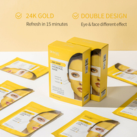 DR RASHEL Masker Wajah Hidrogel Kolagen Emas 24K Baru 12pcs Pengencang dan Melembapkan Grosir