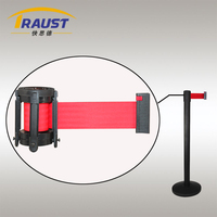 Barrière de ceinture en plastique rétractable Traust Stanchion Cassette Foule Contrôle Queue Post