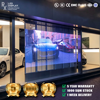 Pantalla LED Transparente a Todo Color para Ventanas, Video Wall LED para Interiores, Tiendas Minoristas, Exposiciones y Publicidad