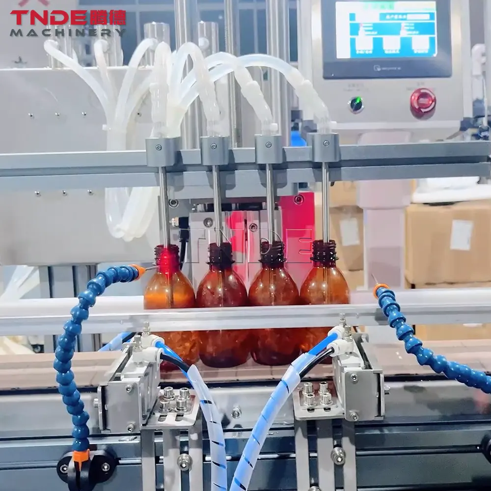 TNDE TDG-AY04香水スキンモイスチャライザーエッセンシャルオイル充填機自動ラインアルコールボトルフィラー