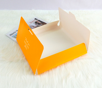 Enveloppes imprimées avec logo personnalisé Emballage de foulard en soie Boîte d'enveloppes de couleur jaune
