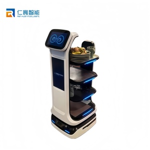 <span class=keywords><strong>Robot</strong></span> Camarero Eficiente para Restaurantes, con Capacidad de Carga de 40 kg, 4 Bandejas, <span class=keywords><strong>Robot</strong></span> de Servicio para <span class=keywords><strong>Cocina</strong></span> de Restaurante Concurrido, Mars - Product Image 2