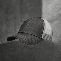 Casquette Trucker en Maille de Haute Qualité pour Homme, Style Hip Hop, à 5 Panneaux, avec Logo Brodé 3D, Visière Courbée, pour l'Été, le Sport et l'Extérieur, à Fermeture Snapback