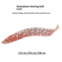 Leurre souple bionique transparent en forme de poisson-ceinture pour la pêche en bateau, appât artificiel sans hameçons pour poisson-boneux