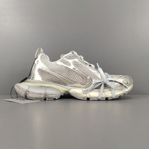 Zapatillas Deportivas Transpirables de Malla Blanca con Cordones, Punta Redonda, Zapatos de Moda Ligeros para Caminar, Entresuela Cómoda, Diseño Inspirado en Diseñadores - Product Image 5