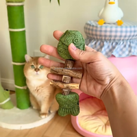 Jouet pour chat en os de poisson créatif, herbe à chat naturelle, jouet à mâcher pour chat en os de poisson Silvervine