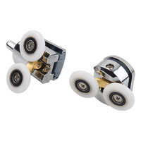 Roulette de porte de salle de bain moderne et minimaliste de 20 mm pour hôtel, roulement à rouleaux suspendu pour rail de porte, accessoires de quincaillerie durables et faciles à installer