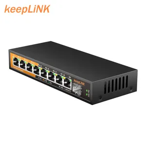 8 Poort 2.5G Ethernet Switch Met 10G Sfp Uplink Hogesnelheidstransmissie Netwerkschakelaar Voor Wifi 6 Wifi 7 Hotel Gaming