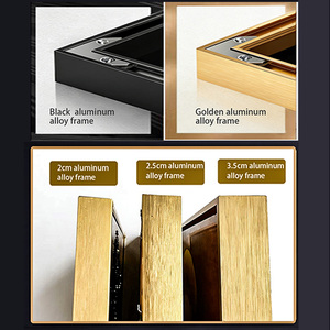 Moderno Lussuoso Quadro a Tre Pannelli con Pavone, Decorazione per Soggiorno e Camera <span class=keywords><strong>da</strong></span> Letto, Stampa UV 3D su Pelle con Rilievo - Product Image 6