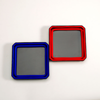 Plateau magnétique pliable en silicone de haute qualité pour maintenir en toute sécurité divers objets métalliques, bols en silicone carrés de 4,5 pouces