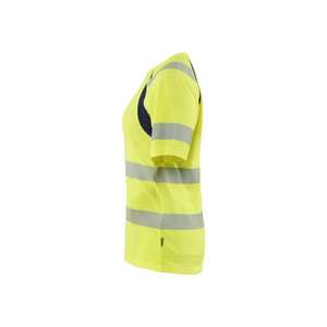 BLAKLADER - 350325373389XXL T-shirt haute visibilité pour femme Jaune/Bleu marine-EAN 7330509894484 HI-VIS WORKWEAR - Product Image 5