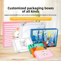 Farbige Papierbox Kleine Mengen Sofort Lieferbar Kleine Größe Extra-Stabile Rechteckige Faltbare Wellpappe-Box Rosa Kleidung