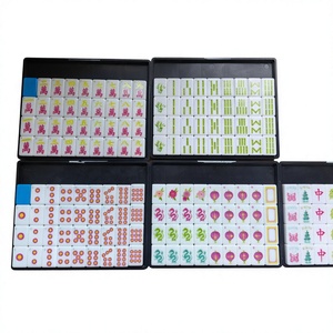 Eco Friendly Acrylic American Mahjong Set Non Toxic Durable <b>Tiles</b> With Vivid Carving For Indoor Social Club Game <b>Kit</b> - Product Image 1