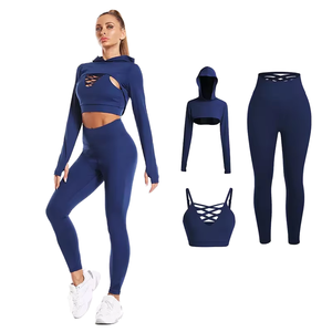 Conjunto de Yoga de 2 Piezas para Mujer, Diseño 2026, Manga Larga, Secado Rápido, Ropa Deportiva para Pilates, Gimnasio y Entrenamiento - Product Image 3