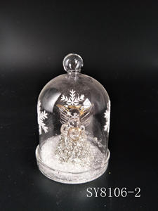 ซัพพลายเออร์จีน ยี่ห้อ SY โดมแก้วใสทรงระฆังสำหรับตกแต่งคริสต์มาสในร่ม ขนาด 6x6x10 ซม. ของขวัญงานฝีมือ ขายตรงจากโรงงาน - Product Image 6