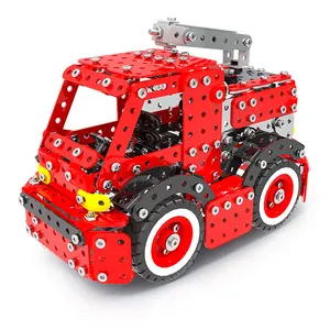 โมเดลรถดับเพลิงบล็อคก่อสร้างโลหะของเล่น612ชิ้นของขวัญสำหรับผู้ใหญ่ - Product Image 1