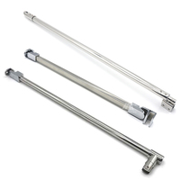 Barres de support en acier inoxydable pour portes de douche en verre, type Knighthead
