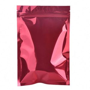 Sacs en aluminium Mylar imprimés avec logo personnalisé, recyclables, petite taille 8x12cm, fond plat, fermeture auto-adhésive sur 3 côtés, emballage promotionnel - Product Image 2