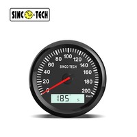 QSF SINCOTECH DO917 Speedometer GPS, alat pengukur langkah kecepatan tinggi warna-warni cahaya latar 12/24V