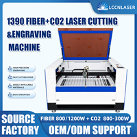 Équipement laser hybride fibre CO2 LCCNLASER, gravure personnalisée sur métal, non-métal, acier inoxydable, bois, cuir