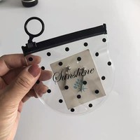 Sac à fermeture éclair en PVC pour bijoux, étanche à l'humidité, pour lunettes, bagues en fourrure, bracelets, pierres précieuses, impression par gravure, vêtements, colliers recyclables