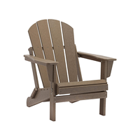 Chaise Adirondack en polyéthylène haute densité, chaise Adirondack en résine, banc en bois pour l'extérieur