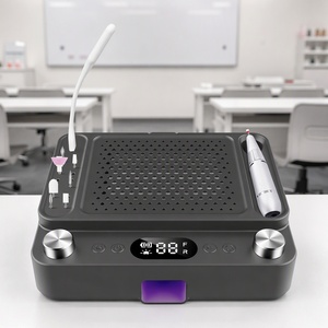Máquina Eléctrica 4 en 1 <span class=keywords><strong>para</strong></span> Uñas con Lámpara UV LED, Colector de Polvo y Lámpara de <span class=keywords><strong>Mesa</strong></span>, Set de <span class=keywords><strong>Manicura</strong></span> - Product Image 1