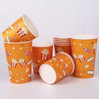 Gobelets/Bols jetables en papier à paroi simple, enduits de PE, écologiques et recyclables, personnalisables pour la vente en gros, pour pop-corn et restauration rapide
