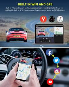 高品质双镜头三通道行车记录仪 3.16 英寸 IPS 屏幕 170 度广视角 GPS WIFI 可选 4K 夜视录像机 - Product Image 4