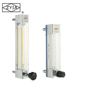 أنبوب زجاجي متغير المنطقة مضاد للتآكل مقاوم للمواد الكيميائية مقياس دوار مقياس تدفق HCL لغاز الهواء - Product Image 4