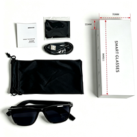 Lunettes audio IA à oreille ouverte 5.4, haut-parleurs stéréo intégrés, double microphone, traduction en temps réel, réduction du bruit, chargement magnétique