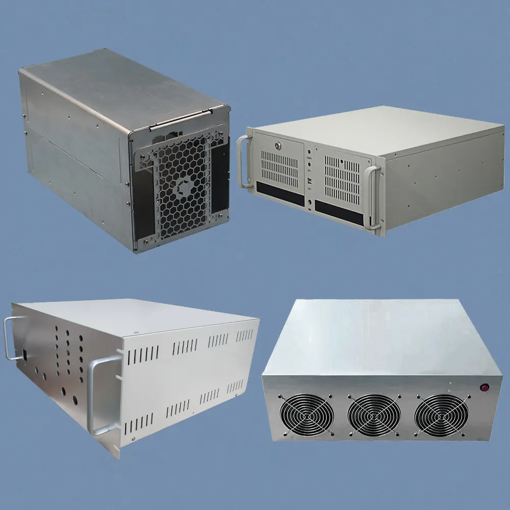 Prezzo di fabbrica scatola di lamiera di alluminio elettronica custodie custodia in metallo per elettronica scatola batteria Rack
