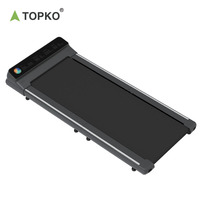 Tapis roulant pliable TOPKO, nouveau design breveté, logo personnalisé, utilisation intelligente à domicile/au bureau, machine de marche et de course portable