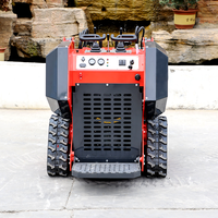 PENGIRIMAN GRATIS INFRONT China Track Wheel CE/EPA/EURO 5 Mini Skid Steer Loader Dengan Bucket Trencher Rotary Plow