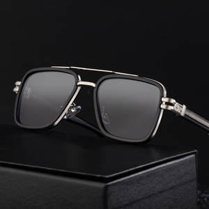 KAJILA Moda Diseñador de moda Logotipo personalizado Metal Doble puente Marco UV400 Protección Gafas de sol Gafas de Sol para hombres - Product Image 2