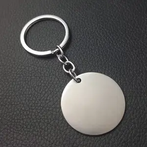 China Factory Customization Logo High Quality Blank Stainless Steel Metal Keychains