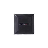 Mini horloge à quartz multifonctionnelle à affichage LCD pour usage industriel, 0-99999.99 heures, noire, 220-240V HM-1 72*72mm, compteur horaire