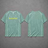 BlessTop T-shirt de sport pour homme à séchage rapide, respirant, camouflage, manches courtes, pour la course à pied et les activités de plein air
