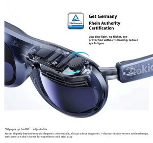 Max Smart ARメガネポータブルOLEDディスプレイ200インチ仮想スクリーン3Dムービー & ゲーミングアイウェアAI電源Rokidステーション対応 - Product Image 5