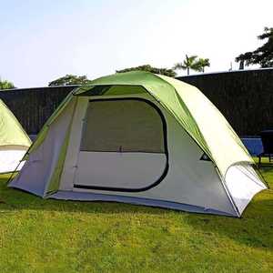 Tente double couche en fibre de verre Oxford à montage rapide, une chambre, quatre saisons, pour base de camping prolongée et secours prolongés - Product Image 4