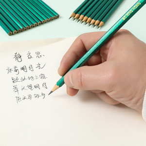 Lápiz Hb verde hexagonal de madera con mina de 5.0mm para escribir, dibujar, bocetar, uso escolar - Product Image 1