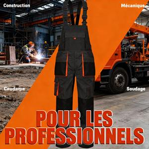 Combinaison de travail Ripstop pour mécanicien, combinaison de travail FR avec poches à outils - Product Image 6