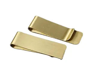 Oem biểu tượng tùy chỉnh tấm kim loại Wallet Clip stamping thép không gỉ thẻ tín dụng Clip