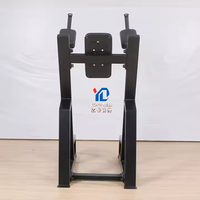 Station de dips verticale YG FITNESS YG-1036 avec coussinets ergonomiques et barre multi-prise pour abdominaux, triceps et pectoraux