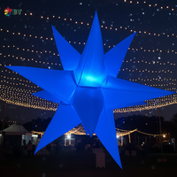 Étoile géante gonflable LED pour la publicité en boîte de nuit, décoration de ballon impressionnante pour les boîtes de nuit