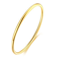 Vente en gros de bracelets minimalistes en acier inoxydable plaqué or 18 ct pour femmes bijoux de mode