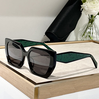 Lunettes de soleil œil-de-chat de luxe pour femme, monture large en acétate, verres dégradés, protection UV400, attribut optique, confortables et tendance