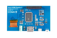 Écran LCD HDMI IPS à angle complet de 4 pouces, écran tactile haute définition compatible avec Raspberry Pi
