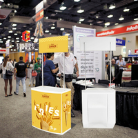 Kiosque de publicité personnalisé B2B Supply avec table de promotion ABS en gros de solution complète graphique en vinyle